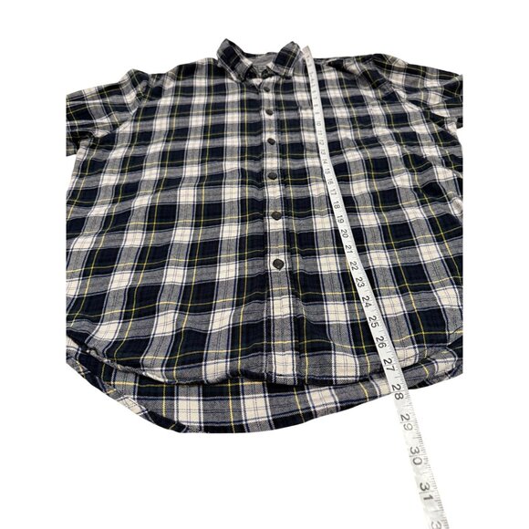 Eddie Bauer Men's Flannel Plaid Button-Down Shirt Size L‎ - Picture 8 of 8